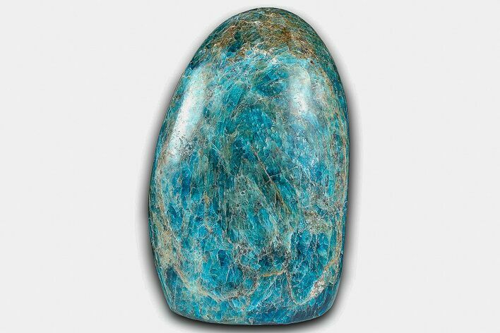 Free-Standing, Polished Blue Apatite - Madagascar #361784